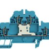 Multi level terminal block, spring balancer connection, 0.5-4.0 mm², 20 A, 6 kV, blue, 1745880000