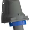 Złącze przemysłowe - zasilające 32A Wtyczka 230 V 2P + E Męski Amphenol Industrial Niebieski Montaż ścienny IP67