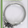 NBLKK1002ME Notebook Lock, Key, 1.8 m, Silver