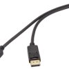 Kabel DisplayPort DisplayPort 1.2 Renkforce Display port 1.2V M-M w/interlock PVC Jacket cable Gold plating Ultra HD 4K,