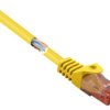 kabel LAN Renkforce, 1 szt., RJ45, CAT 6, U/UTP, 0.50 m, żółty