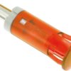 Lampka kontrolna do montażu panelowego 24V dc Pomarańczowy 10mm LED Pomarańczowy Faston, oczko lutownicze APEM
