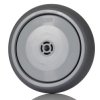 Kółko do wózka, Lite, Guma, Szary, obc.: 100kg, śred.: 125mm, szer.: 32mm