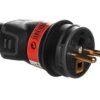 Helmo Wtyczka Przenośna Gumowa 16A 2P+Z 230V Ip44 Czarna 050114
