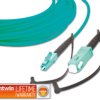 LSP-50 LC-SC 2.0 OM3 Simplex fibre optic patch cable, MM OM3, LC - SC, 2.0 m