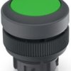 Pushbutton, illuminable, groping, waistband round, green, mounting Ø 22.3 mm, 1.30.240.001/1501