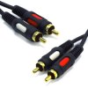 Kabel RCA 0,5m Cinch 2RCA - 2RCA Vitalco Łezka Rk230