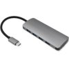 Qoltec Hub Adapter USB-C 3.1 5w1 4x USB 3.0 DC