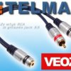 Adapter gn JACK - 2x wtyk RCA cinch VEOZ VE-2640