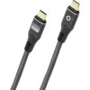 Oehlbach D1C9367 USB-C cable USB-C® plug 0.5 m Anthracite Braided shield, 8K UHD