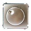 Simon Basic Ściemniacz naciskowo-obrotowy 20–500W satyna metalizowana BMS9T.01/29