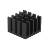 Aluminiowy radiator do Raspberry Pi 4B, czarny, bez taśmy