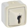 PLEXO55 Wyłącznik na klucz biały/ecru (komplet bez wkładki) 069757 LEGRAND