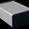 Aluminum enclosure, (L x W x H) 120 x 84 x 44 mm, black (RAL 9005), IP65, 1457K1201