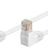Cat 5Ekabel Łączący 1X 90 Pod Kątem,U/Utp, Biały - Długość Kabla 0.25 M