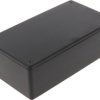 ABS enclosure, (L x W x H) 152 x 81 x 46 mm, black (RAL 9005), IP54, 1591XXDBK