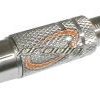CINCH WTYK NA KABEL METALOWY NIKLOWANY CZERWONY