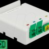 85921 Optical Fiber Connection Box for DIN Rail 4 x SC Simplex or LC D
