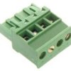 TLP-CPF4K Kostka zaciskowa poczwórna, kątowa, z gniazdem raster 5,08 mm