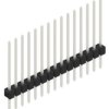 Pin header, 15 pole, pitch 2.54 mm, straight, black, 10046834