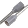 Końcówka tulejkowa izolowana 0.75mm² długość 8mm Szary średnica 1.2mm Izolowane Weidmuller