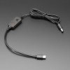 Adafruit USB C PD to 2.1mm Cable with Selectable Voltage Button