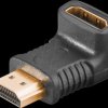 51727 Adapter, HDMI connector to HDMI socket, 270°, bottom
