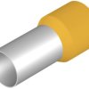 Insulated wire end ferrule, 70 mm², 37 mm/21 mm long, yellow, 9028200000