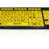 Klawiatura Upośledzenie wzroku przewodowa, kolor: Żółty, USB, QWERTY (duński), Ceratech