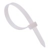 7.6mm x 200mm White Cable Tie - Pack of 100