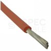 Kabel silikonowy SIF 180°C 0,75mm2 jednożyłowy ceglasty 300/500V ciepłoodporny bezhalogenowy LSOH linka TKD