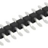 Pin header, 10 pole, pitch 2.54 mm, straight, black, 10080362
