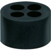 Sealing insert, M16, (H) 7.6 mm, head Ø 11.7 mm, TPE, black, 10322M16204