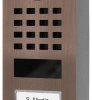 DoorBird D1102V Aufputz Wideodomofon IP WLAN, LAN Jednostka zewnętrzna stal szlachetna V2A (szczotkowana), Brązowy wyglą