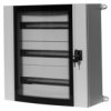 Szafa Metalowa Mistral Szklane Drzwi - 600X600x200 Mm 72 Moduły, 3 Rzędy Ip55