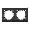 Ramka podwójna, Silva, czarna / 46419