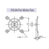 FG-05 Osłona metalowa do wentylatora 52x52mm