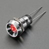 5mm Chromed Metal Wide Concave Bevel LED Holder - Pack of 5