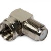 Adapter kątowy: wtyk F / gniazdo F