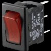 01800.1102-02 Rocker switch, 1-pole, OFF, red, illuminated