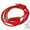 Przewód pomiarowy 22.100.100.1;PVC; czerwony;2xwtyk ban.4mm;1m;0.75mm2