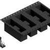 Pin header, 20 pole, pitch 2.54 mm, angled, black, SLLP6SMD05120ZBTR