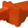 Plug, 4 pole, straight, 1 row, orange, WM-4P