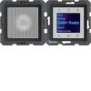 Radio Touch DAB+ Bluetooth z głośnikiem antracyt aksamit 30806086