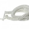 Kabel spiralny do słuchawki tel. 4,5m biały