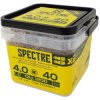 ForgeFix SPE440YT Spectre™ PZ Compatible Wood Screw CSK ZYP 4.0 x 40mm Tub 1200