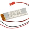 Akumulator; Li-Po; LP602158; 3,7V; 750mAh; 6x21x58mm; Zabezpieczenie PCM; konektor+ gniazdo 2,54*2piny; AKYGA; RoHS