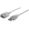 Manhattan 336314 USB-A to USB-A Extension Cable, 1.8m, Male to Female, 480 Mbps