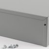 Aluminum enclosure, (L x W x H) 178 x 127 x 76 mm, gray (RAL 7046), IP32, 1411Q