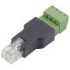 TruComponents 240060 RJ11 Terminal Adapter FL-29 Plug, straight, 6P4C